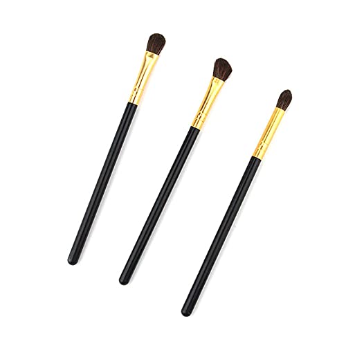 GTRP 3PCS Fashion Makeup Brushes Set Tools Makeup Brushes Eyeshadow Brush for Women Girls (Black)