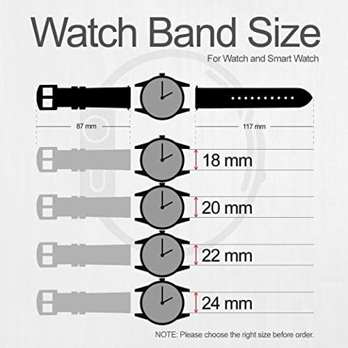 CA0521 Moon Surface Leather & Silicone Smart Watch Band Strap for Fossil Мъжки Генерал 5E 5 4 Sport, Hybrid Smartwatch HR Neutra, Collider, Womens Gen 5 Size (22mm)