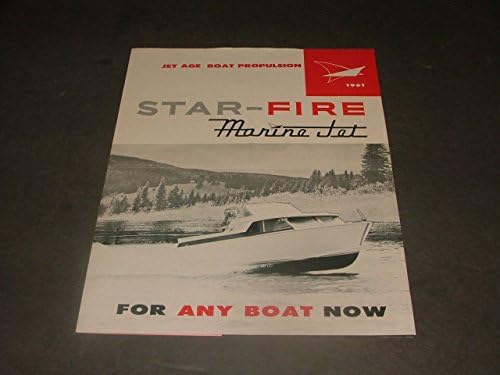 1961 Star Огън Marine Jet Advertising Мейлър Jet Age Boat Propulsion
