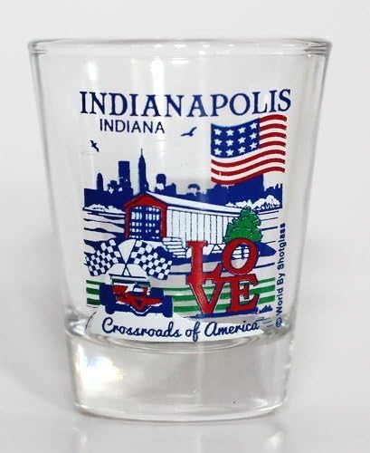 Indianapolis Indiana Great American Cities Collection Shot Glass