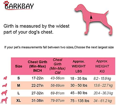 BARKBAY No Pull Dog Harness Front Клип Heavy Duty Светлоотразителни Easy Control Handle for Large Dog Walking(Pink,M)