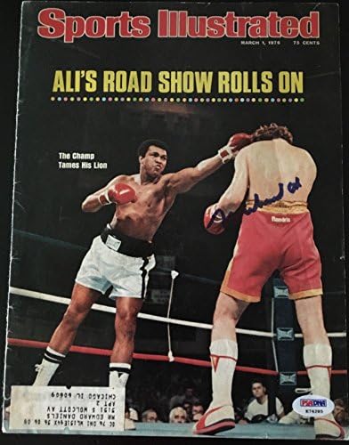 На Ali Signed Sports Illustrated Magazine Cover w/PSA DNA LOA - Боксови списания с автограф