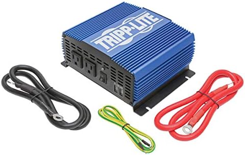 Трип Lite 1500W Power Inverter, Среднетоннажный Инвертор с 2 розетки AC 2 USB, кабели за батерии 2.0 A (Pinv1500)