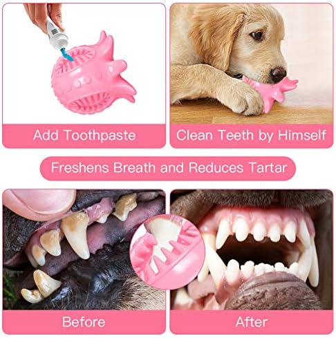 Играчка за Кучета Топка За Почистване на Зъбите Октопод Форма на Весела Топка за Кучета Дъвчат Писклив Играчки Лечение