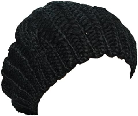 Boolavard Lady Warm Winter Knitted самоделни плетене Slouch Baggy Beret Beanie Шапка Cap TM - Черно, червено, Розово и