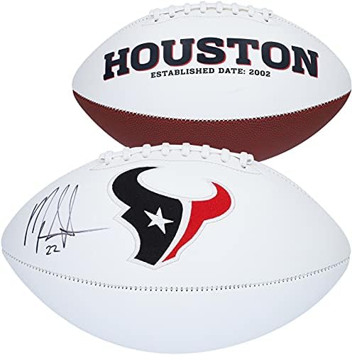Mark Ingram Houston Texans Autographed White Panel Football - Футболни топки с Автографи