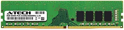 A-Tech 4GB RAM за Lenovo ThinkCentre M90t (1 x 4GB) DDR4 2666 MHz PC4-21300 Non-ECC Unbuffered DIMM 288-Pin Desktop PC