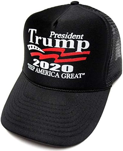 Keep America Great Hat President Тръмп 2020 шофьор на камион Black Cap w/Mesh Back