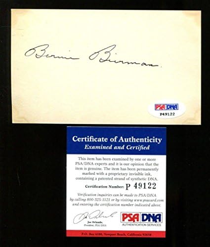 Bernie Bierman Signed Index Card 3x5 Autographed Minnesota CFBHOF PSA/DNA P49122 - College Cut Signatures