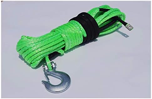 HUACHEN-LS Синтетично Въже на Лебедка Зелен 10mm30 Синтетичен Въжето на Лебедката, теглещи превозни Въжета,Кевларовый
