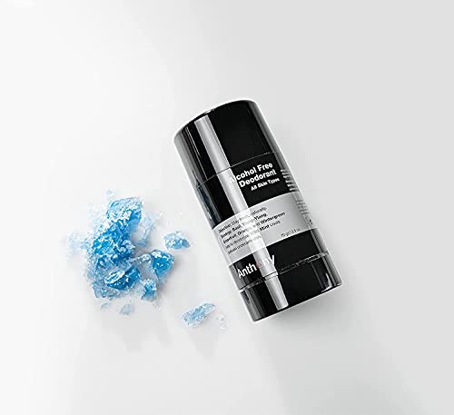 Anthony Alcohol Free, Aluminum Free Deodorant for Men – Non-Irritant Cool Gel Stick for Sensitive Skin – Sport Strength