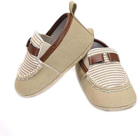 KONFA Toddler Baby Boys Girls Splicing Loafers Обувки,for 0-18 Months,Prewalker Шарени Crib Shoes