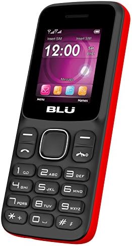BLU Z4 Z190 Отключени GSM телефон с Вграден фенерче - Червен