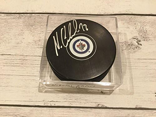 Jako Ehlers Autographed Winnipeg Jets Hockey Puck Signed c - Автографированные шайби НХЛ