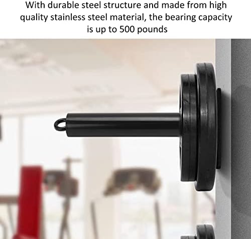 Qinyayoa Olympic Weight Plates Parts, Фиш Resistance Wide Compatibility Wall Mounted Weight Plate Holder Space Saving