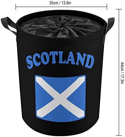 Флаг На Шотландия Сгъваема Кошница За Дрехи Кошница За Съхранение Органайзер С Капак За Дрехи Колекция Играчки
