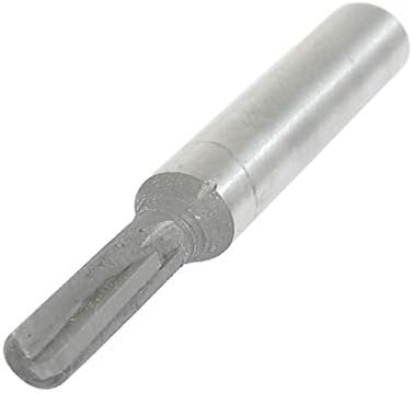 Нов Lon0167 Silver Тона Featured Single Flutes Cutting reliable efficiency Straight Router Bit 1/4 x 3/16(id:c41 49 a9