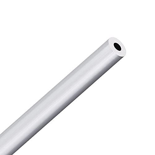 uxcell 6063 Алуминиева Кръгла тръба 12 mm OD 5 мм Вътрешен Диаметър 250 мм Дължина на Тръбата на Тръбата