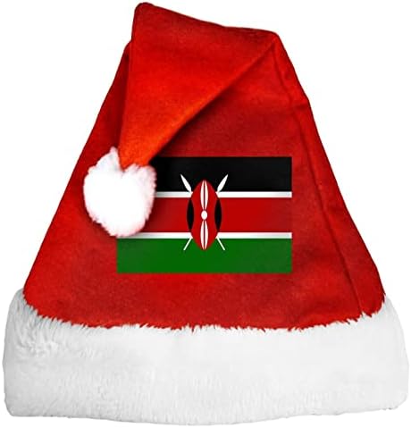 Флаг Кения Весели Коледни Шапки Шапки И Украси За Лечение Чанта За Отглеждане Чорапи Бонбони Подарък Чанта Коледа Дядо