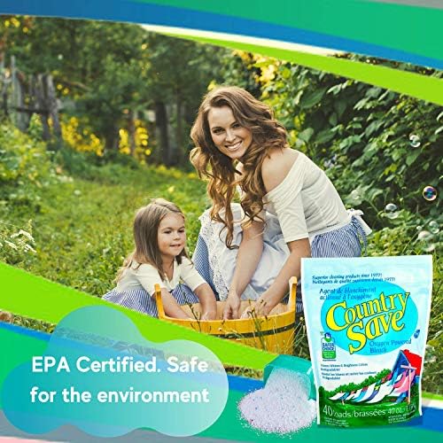 Country Save Кислород Белина Powder - Color Safe Bleach Laundry Whitener - Хипо-Allergenic Powder Bleach Cleaner for White