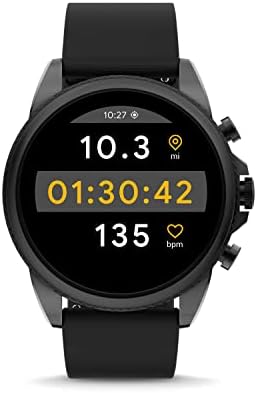 Умни часовници Fossil Men ' s Gen 6 със сензорен екран и високоговорител, сърдечния ритъм, насищане на кръвта, GPS, бесконтактными