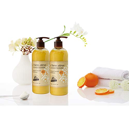 [J' farm citrus] Jeju Мандарина Natural Hair Conditioner - Увеличава блясък, хидратация, блясък-Без парабени - Всички