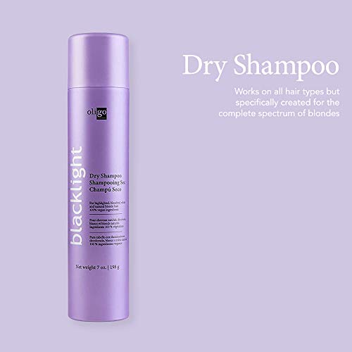 Oligo Professionnel Blacklight Dry Shampoo (7 унции) | Без парабени | За всички Типове коса | Vegan Friendly Color Удължител