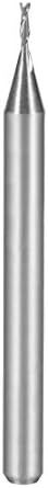uxcell 1/8 Джолан 0.8 mm x 3 mm Карбид Плосък Нос Бележка в Слот Машина с ЦПУ Фрези 2 Флейта за Акрил PVC МДФ масивно