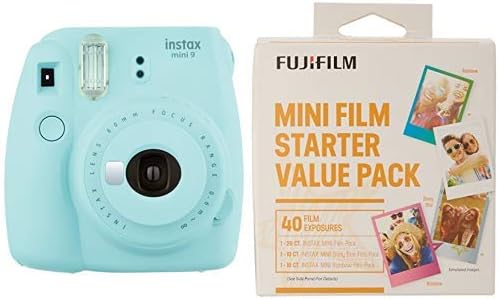 Fujifilm Instax Mini 9 Instant Camera Flamingo Pink w/ Fujifilm 120 Film Pack