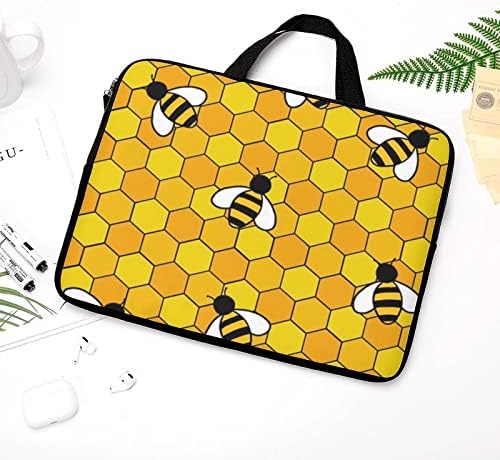 Honey Bees Laptop Sleeve Carrying Case Tablet Computer Protection Bag with Handle for 12inch