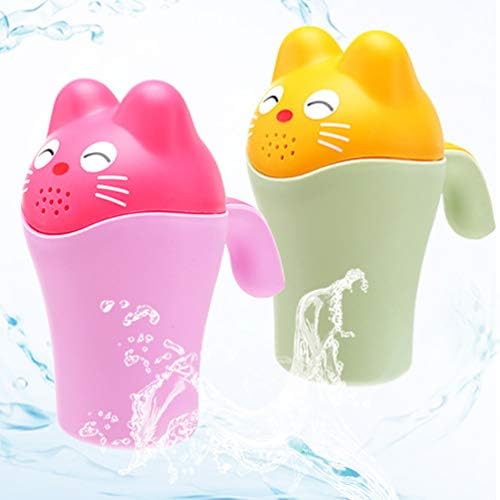 HEMOTON Baby Bath Rinse Cup Shower Лъжица Shampoo Scoops Sprinkler Bottle Bath Toys to Wash Hair and Wash Out Shampoo