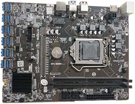 HeroNeo БТК дънна Платка B250C БТК Процесор Миньор дънна Платка DDR4 12 PCI-E Видео карта Поддръжка за LGA 1151 GPU Криптовалюта