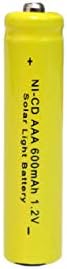 GEILIENERGY NiCd AAA 1.2 V 600mAh Triple A Акумулаторни батерии за Слънчева светлина на Лампата жълт цвят (опаковка от
