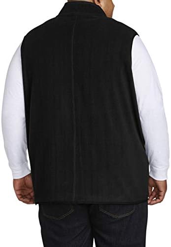 Essentials Men ' s Big & Tall Full-Zip Polar Fleece Vest fit by DXL