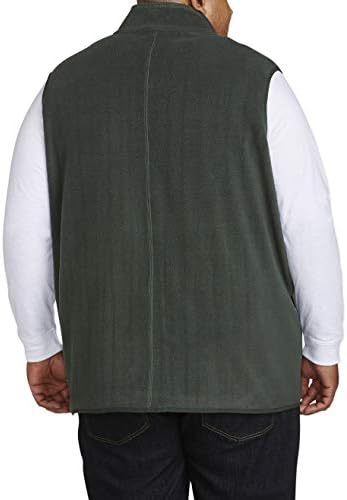 Essentials Men ' s Big & Tall Full-Zip Polar Fleece Vest fit by DXL