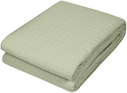 HollyHOME Luxury Checkered Super Soft Solid Single Pinsonic Bed Quilt Завеси Покривки 86x96, Сив, Пълен/Queen