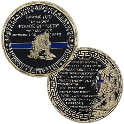 Police Challenge Coin Чест на нашите полицаи Благодаря Монета