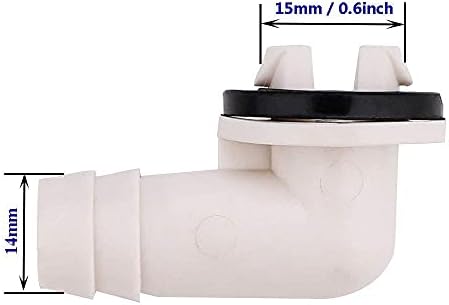5 бр 15 мм Адаптер за тоалетна маркуч ac с Гумен Пръстен за Midea Mini-Split и прозорец на блок захранващ. Универсален