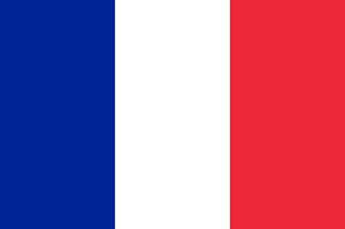 DIPLOMAT-FLAGS magFlags Indoor-Флаг с модерен хромирано флагштоком и мрамор основание: Saint Martin (френска част) ||