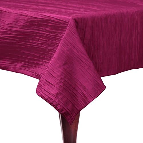 Ultimate Textile -5 Pack - Бръчка Taffeta - Delano 50 x 120-инчов правоъгълна покривка кестеняво-червен цвят