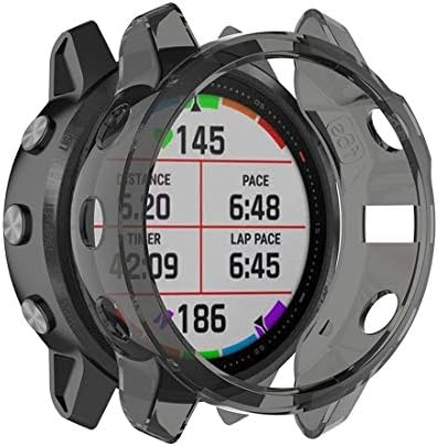 LIAOTIAN Smart Watch Case for Garmin Fenix 6s TPU Half Coverage Smart Watch Protevtice Case