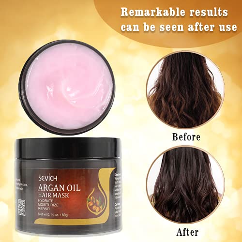 SEVICH Traditional Арган Oil Hair Mask Deep Conditioner, Ремонт Dry Damaged, Dishing Damage - Nourish Hair Base 80g