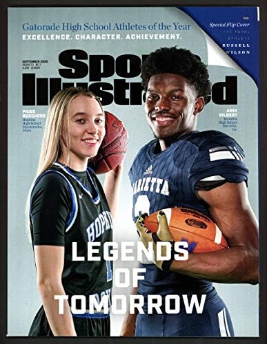 Russell Wilson Autographed Sports Illustrated Magazine Seattle Seahawks Signed in White RW Holo & Beckett БЪЛГАР Stock #182296