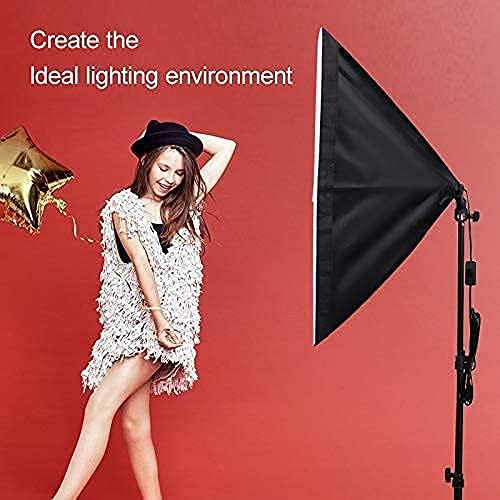FOTOCREAT Снимка Софтбокс Комплект Осветление фотографско студио Обзавеждане Професионална Непрекъсната осветителна Система