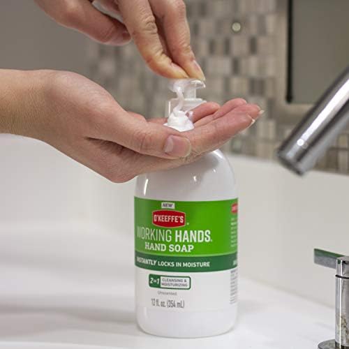 O ' Keeffe's Working Ръце Овлажняващ сапун за ръце, помпа на 12 унции (опаковка от 2 броя)
