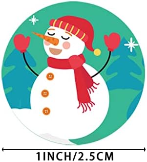 3 Поименно 500 бр./ролка С Коледа Етикети Кръгли Празнични Стикери за Коледа Благодаря Поздравителни Картички Запечатване Подарък Декорация Стикери TIANLILI (цвят : QY703-50