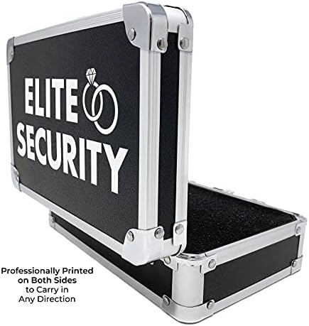 THE RING LEGEND Ring Security Ring Bearer Briefcase with Padded Slits to Hold Rings - Ring Bearer Gifts - Wedding Ring