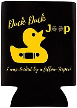 You ' ve Been Ducked Duck Can Cooler | Bulk 20 Pack | Сгъваем държач Foam Can Cozie | Duck Duck Game | Приложен към гумена