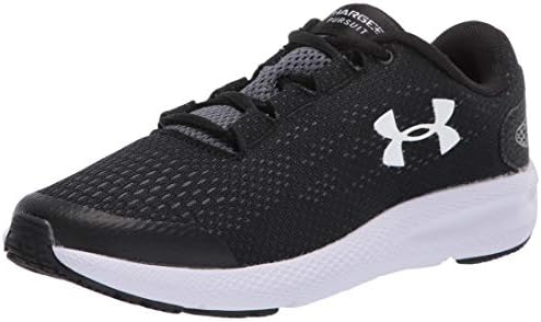 Under Armour Unisex Big Kid Grade School Charged Pursuit 2 , черна (001)/Бяло , 4,5