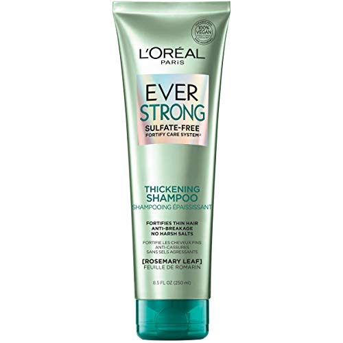 L ' Oreal Paris EverStrong Thickening Sulfate Free Shampoo, Утолщает + укрепва, за тънка, чуплива коса, листа от розмарин,